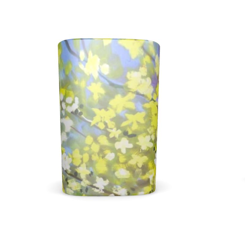 Blooming Forsythia Square Shot Glasses - 6 Set