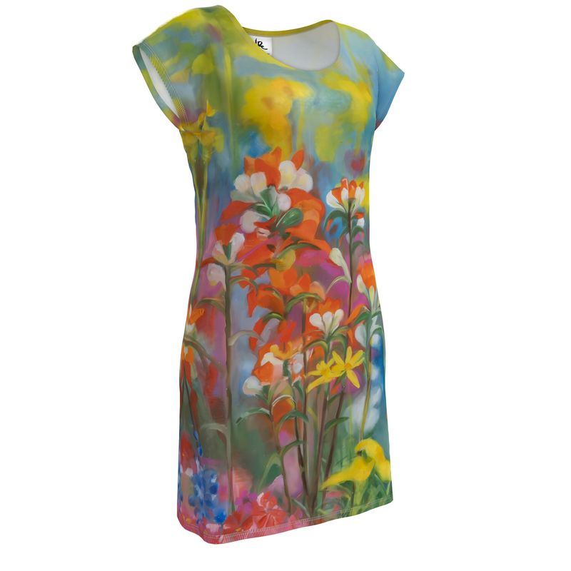 Breath of Flowers Tunic Dress