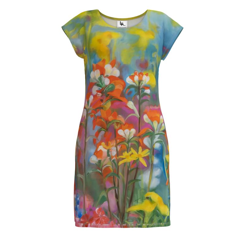 Breath of Flowers Tunic Dress