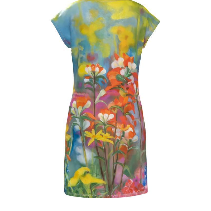 Breath of Flowers Tunic Dress