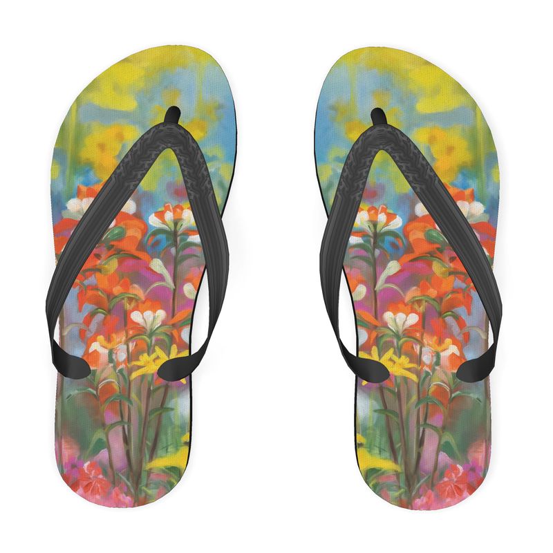 Breath of Flowers Flip Flops