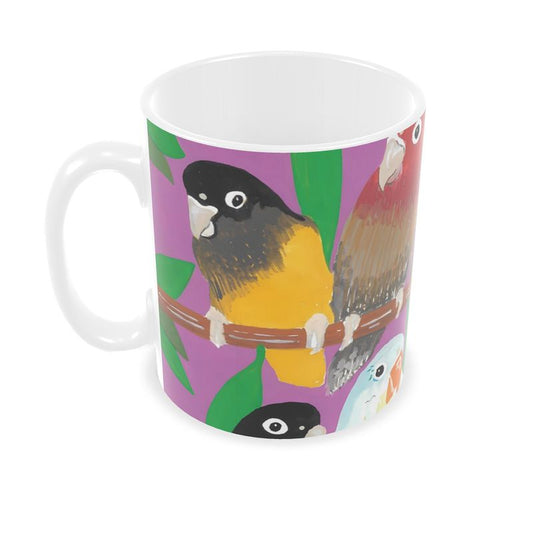 Parakeet Paradise Ceramic Mug