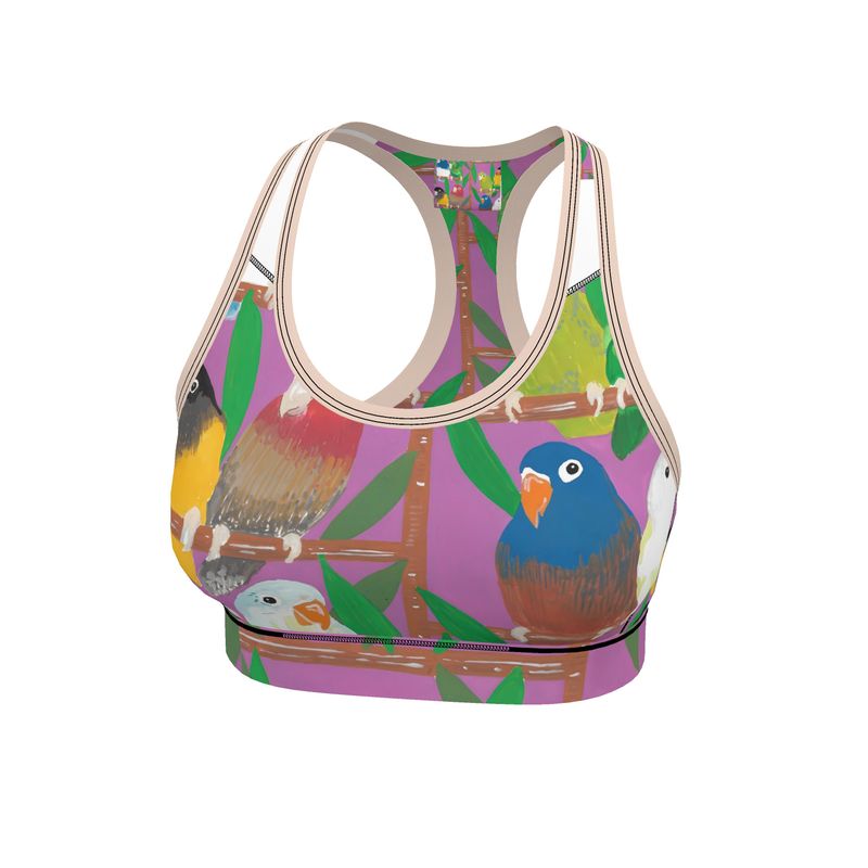 Paradise Parakeet Sports Bra