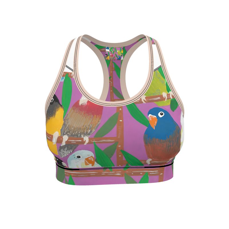 Paradise Parakeet Sports Bra