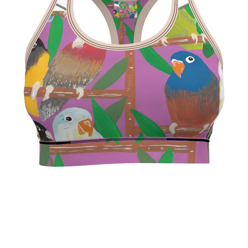 Paradise Parakeet Sports Bra