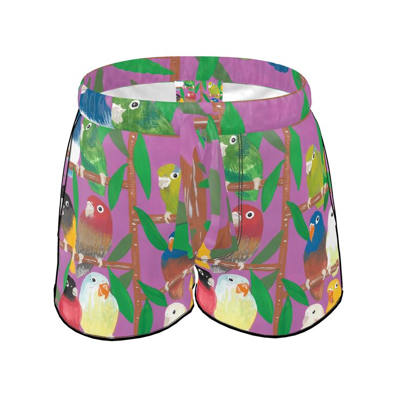 Parakeet Paradise Women's Pajama Shorts