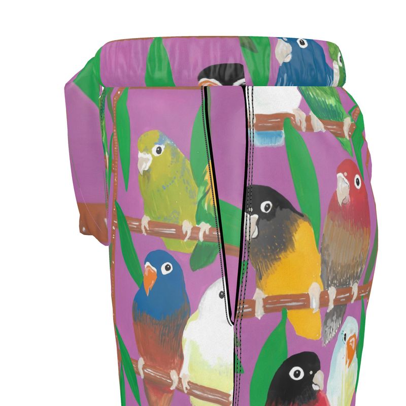 Parakeet Paradise Women's Pajama Shorts