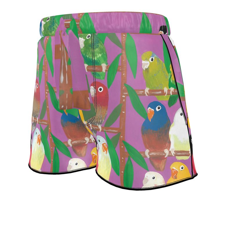 Parakeet Paradise Women's Pajama Shorts