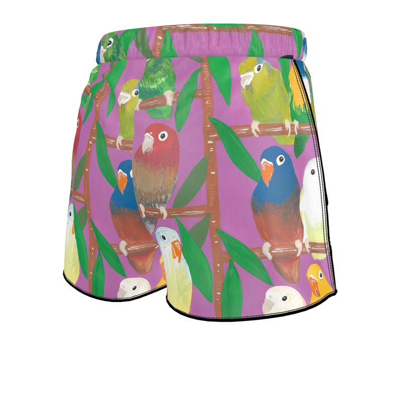 Parakeet Paradise Women's Pajama Shorts