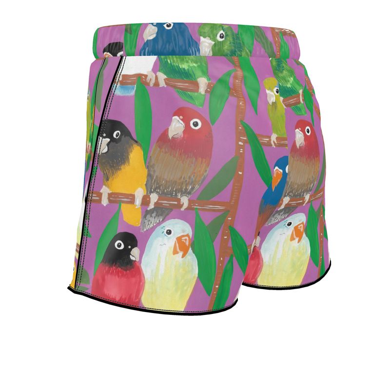 Parakeet Paradise Women's Pajama Shorts