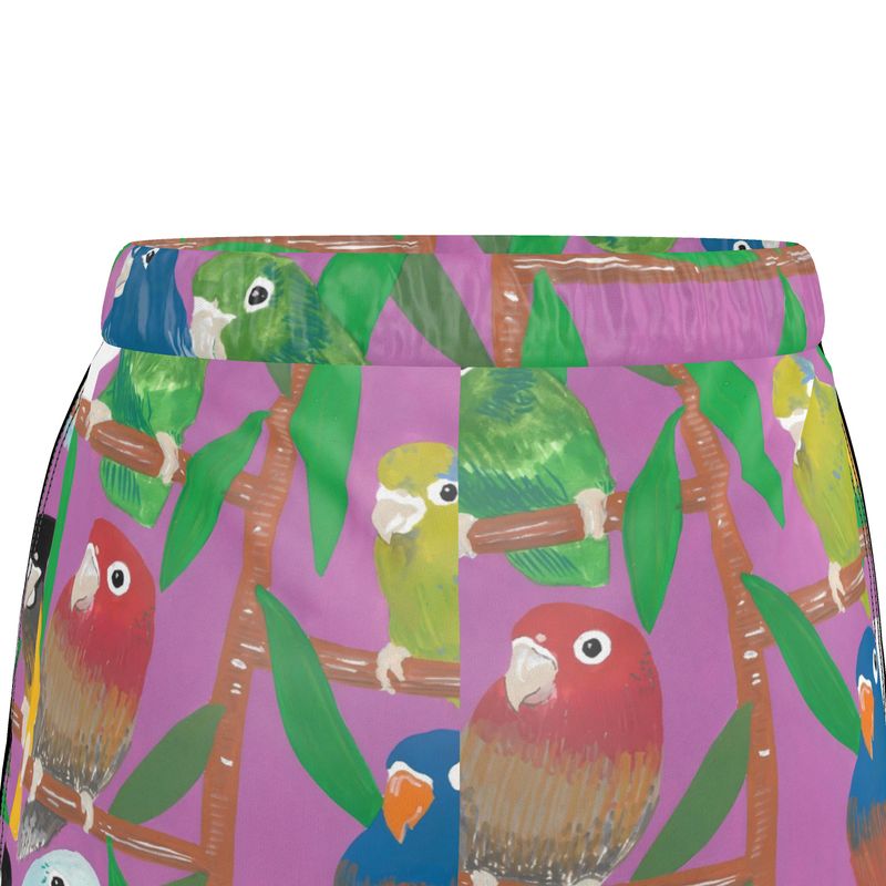 Parakeet Paradise Women's Pajama Shorts