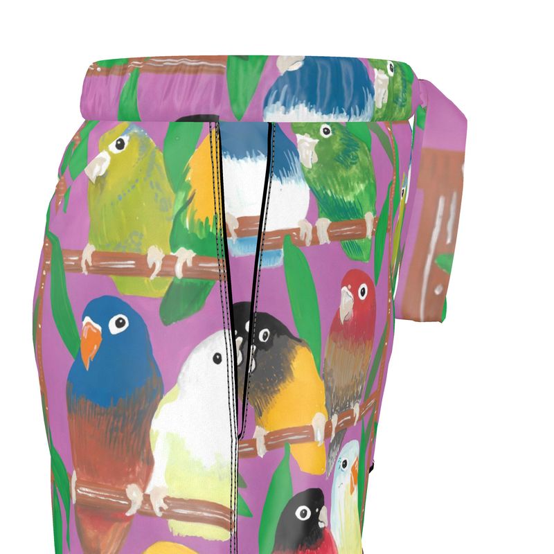 Parakeet Paradise Women's Pajama Shorts