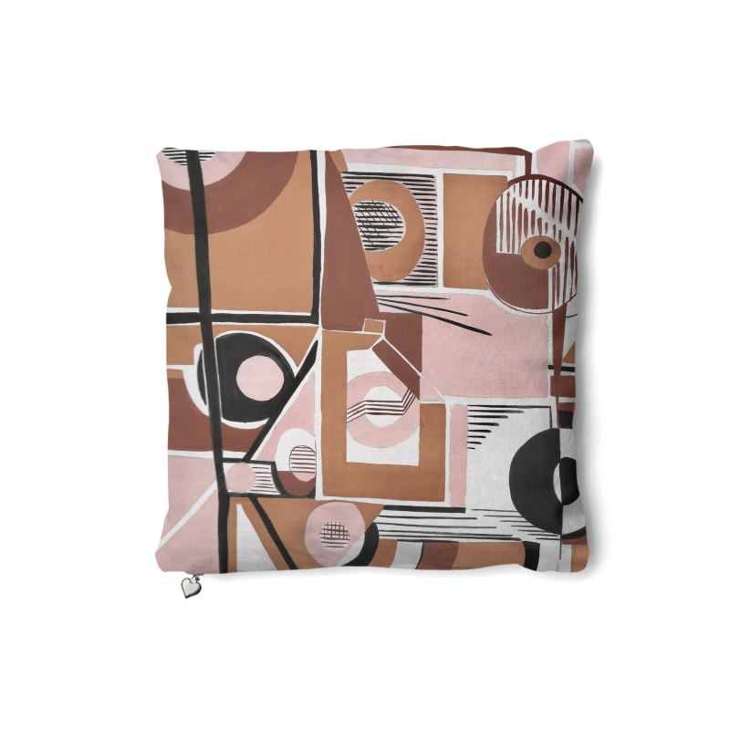 Contemporary Pueblo Footprint Throw Pillows