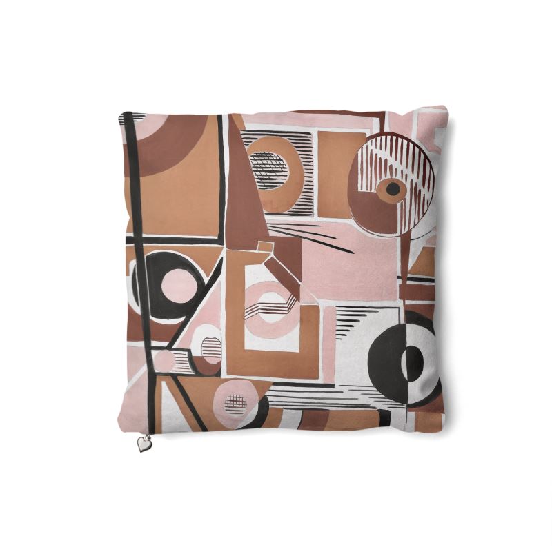 Contemporary Pueblo Footprint Throw Pillows