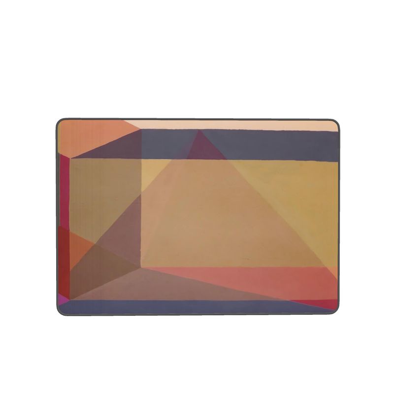 Clean Cubist Collage Bath Mat