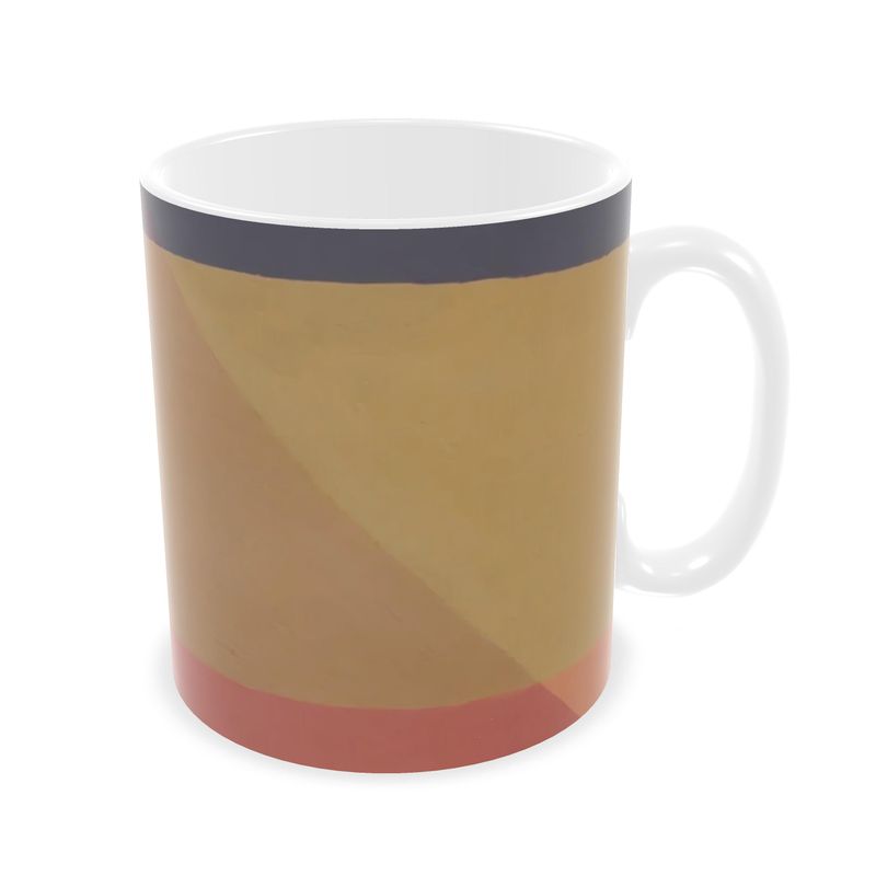 Clean Cubist Collage Ceramic Mug