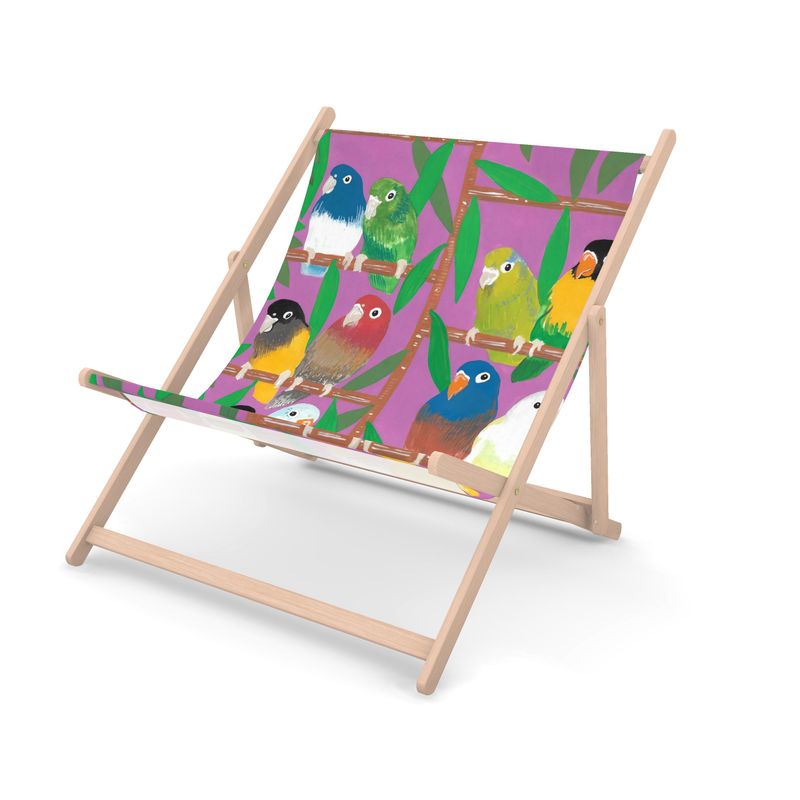 Parakeet Paradise Double Deckchair