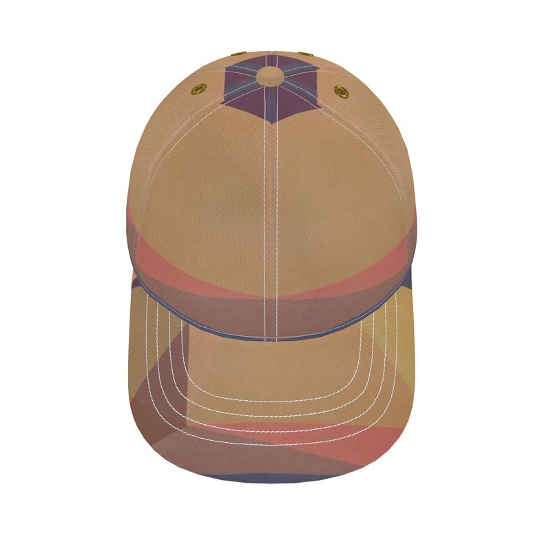 Clean Cubist Collage Golf & Baseball Cap