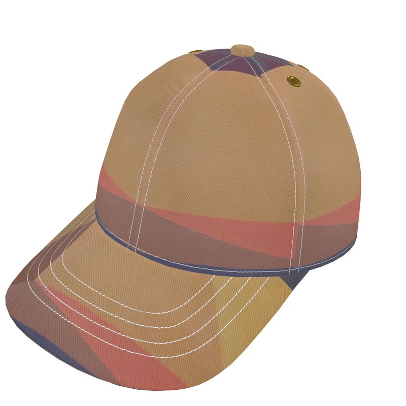 Clean Cubist Collage Golf & Baseball Cap