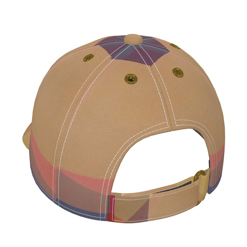 Clean Cubist Collage Golf & Baseball Cap