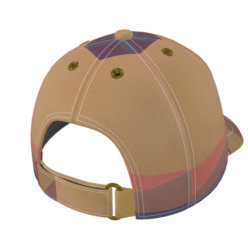 Clean Cubist Collage Golf & Baseball Cap