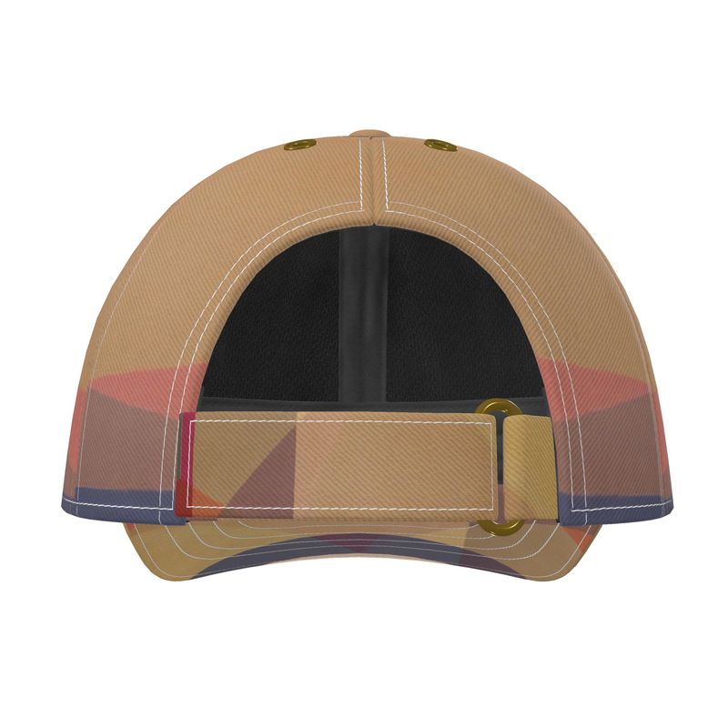 Clean Cubist Collage Golf & Baseball Cap