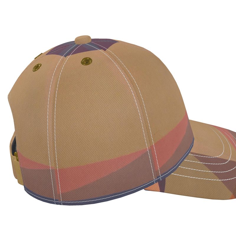 Clean Cubist Collage Golf & Baseball Cap