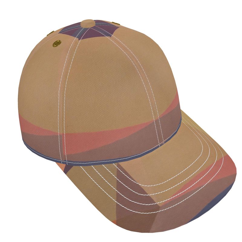 Clean Cubist Collage Golf & Baseball Cap