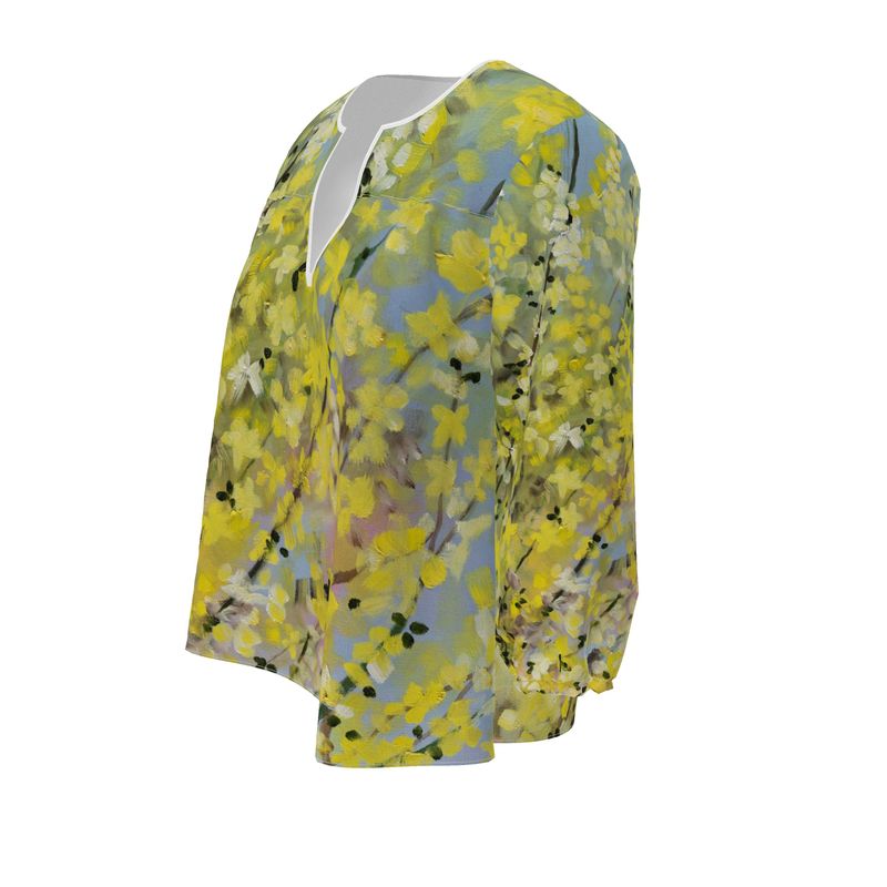 Blooming Forsythia Tunic Blouse