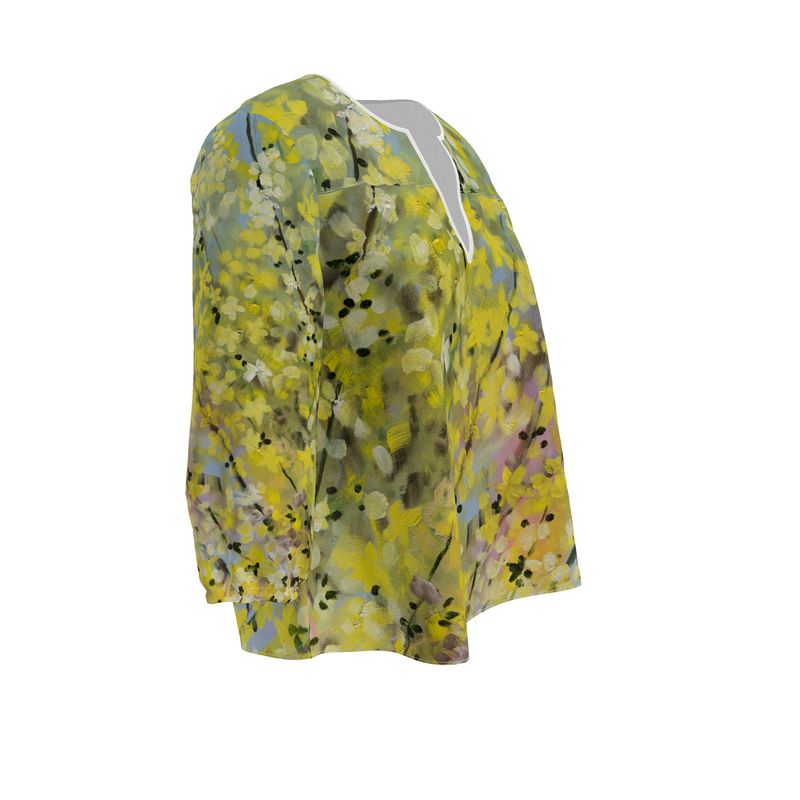 Blooming Forsythia Tunic Blouse