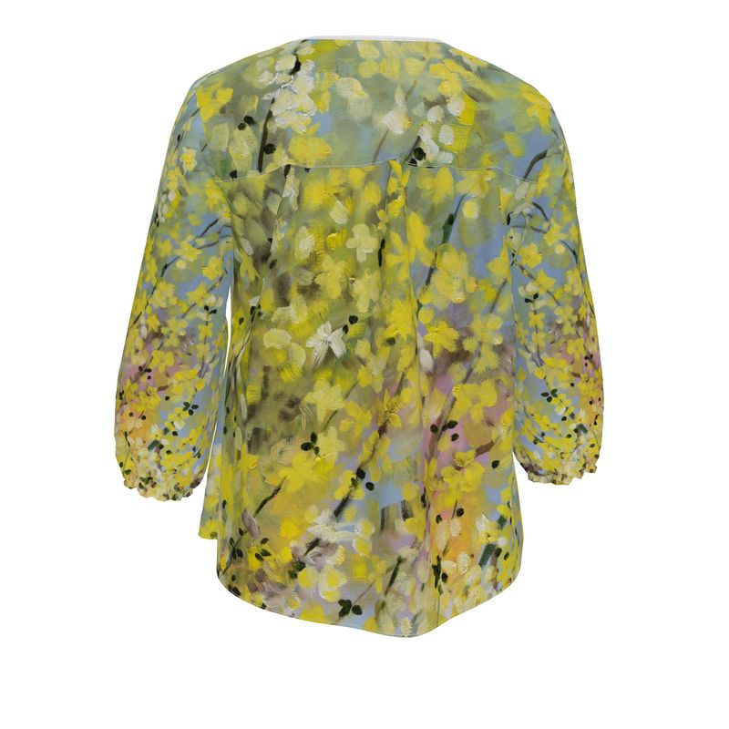 Blooming Forsythia Tunic Blouse