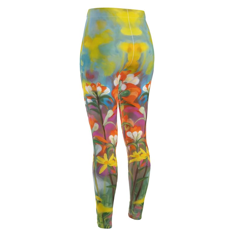 Breath of Flowers High Waisted Leggings