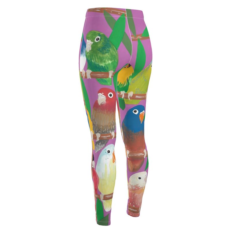 Parakeet Paradise High Waisted Leggings