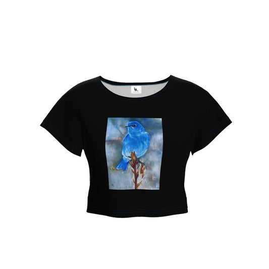 Mountain Bluebird Crop Top