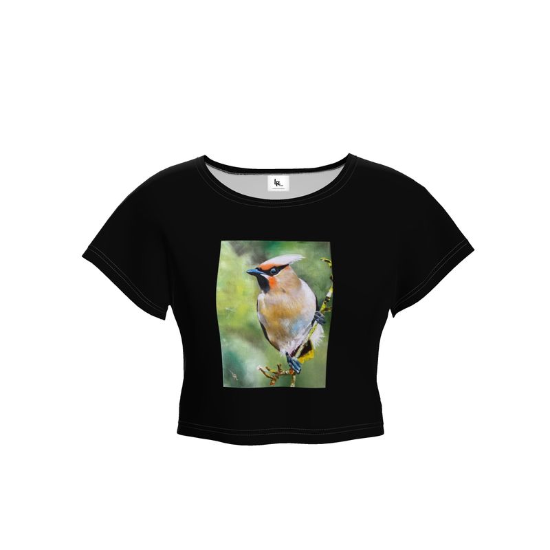 Cedar Waxwing Crop Top