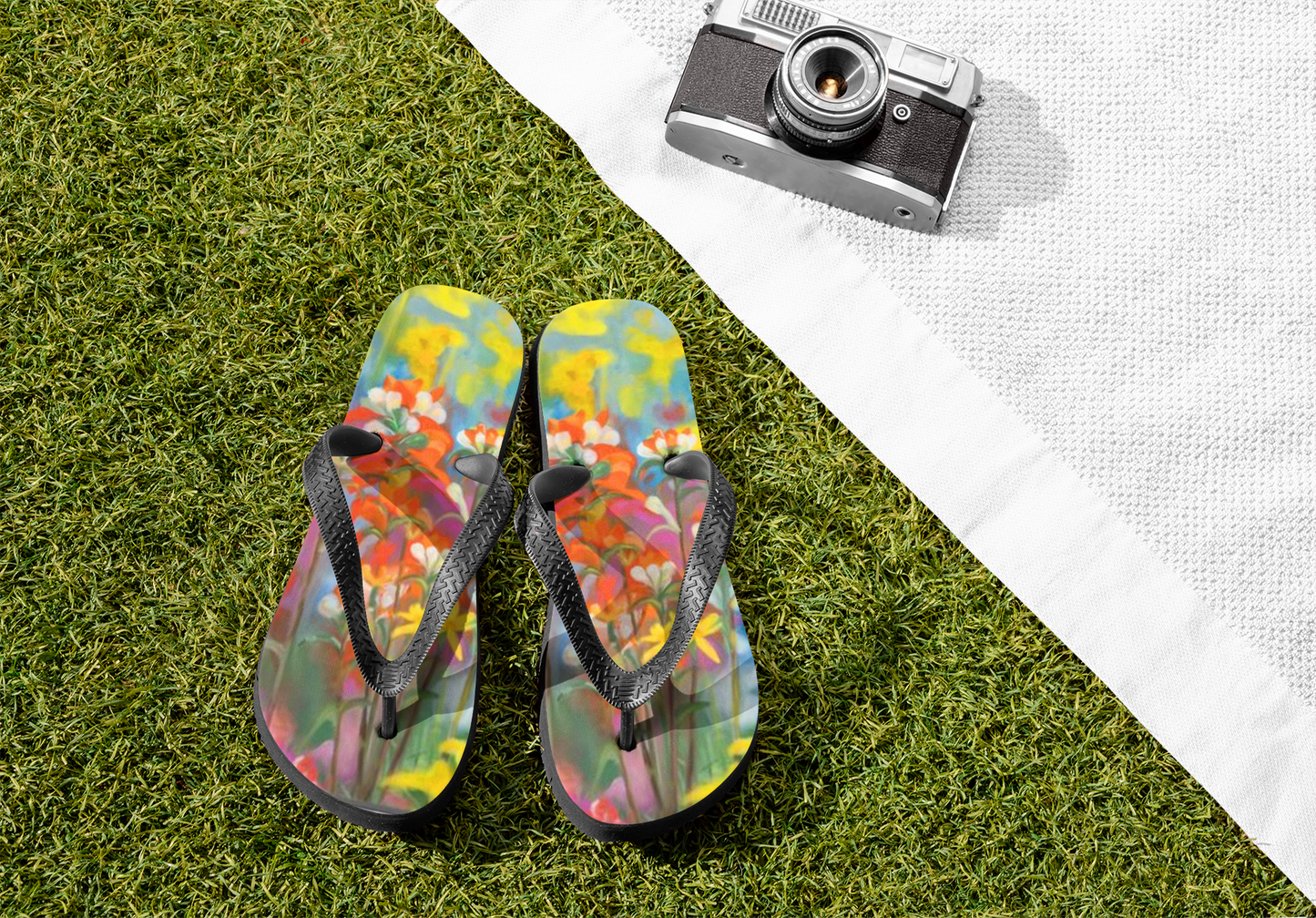 Breath of Flowers Flip Flops