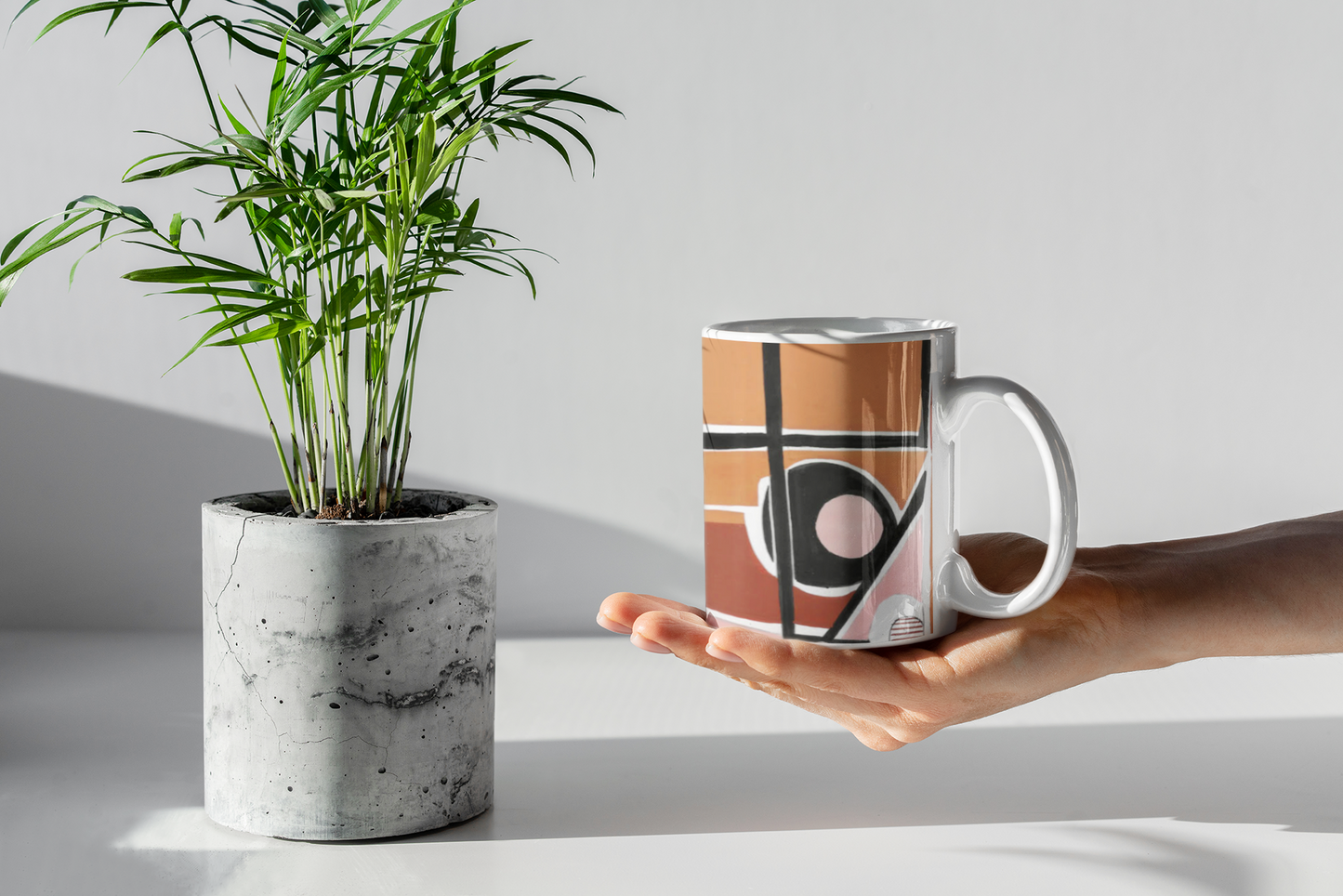 Contemporary Pueblo Footprint Mug