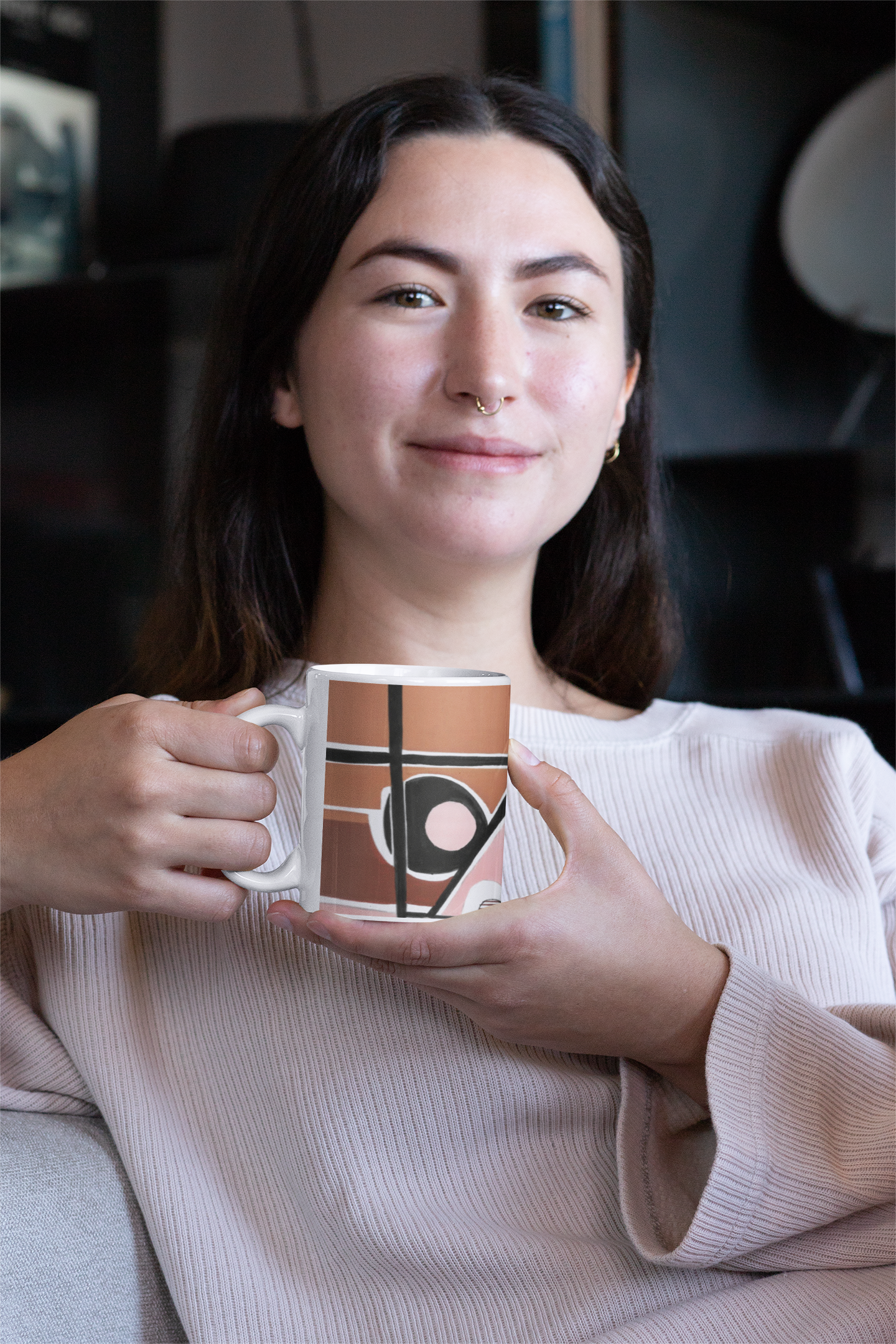 Contemporary Pueblo Footprint Mug