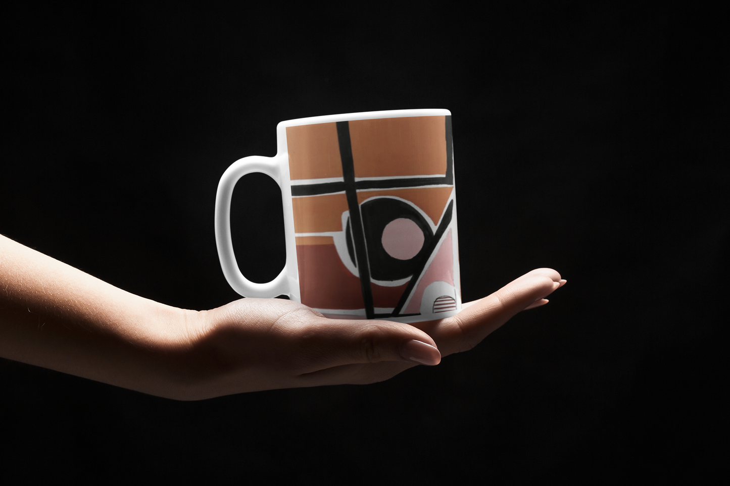 Contemporary Pueblo Footprint Mug