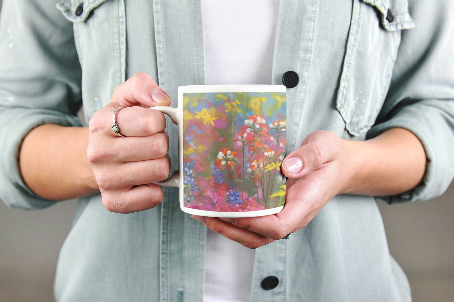 Breath of Flowers Ceramic Mug