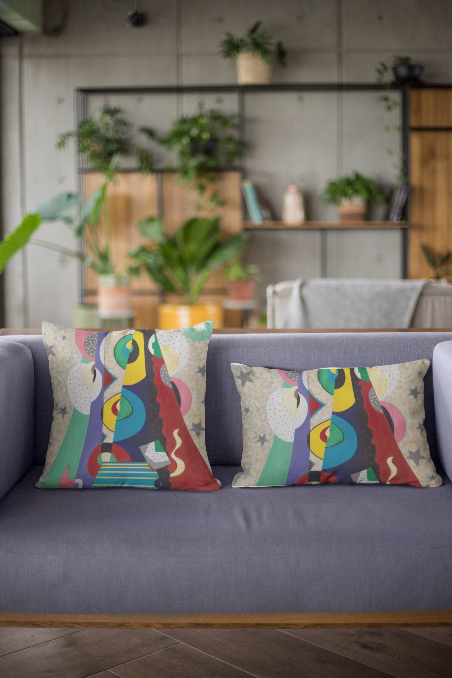 Kinetic Energy Throw Pillows Set