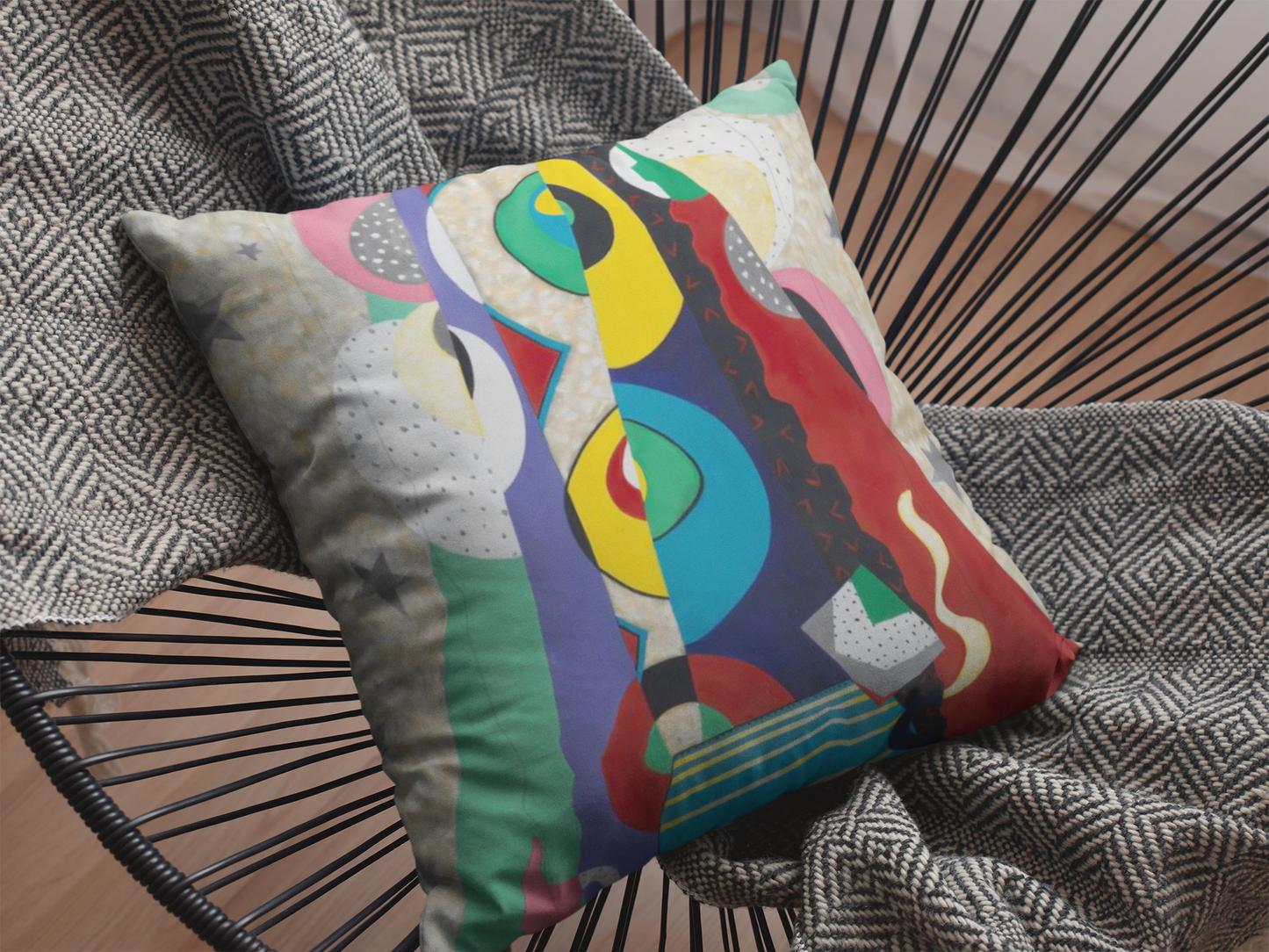 Kinetic Energy Throw Pillows Set