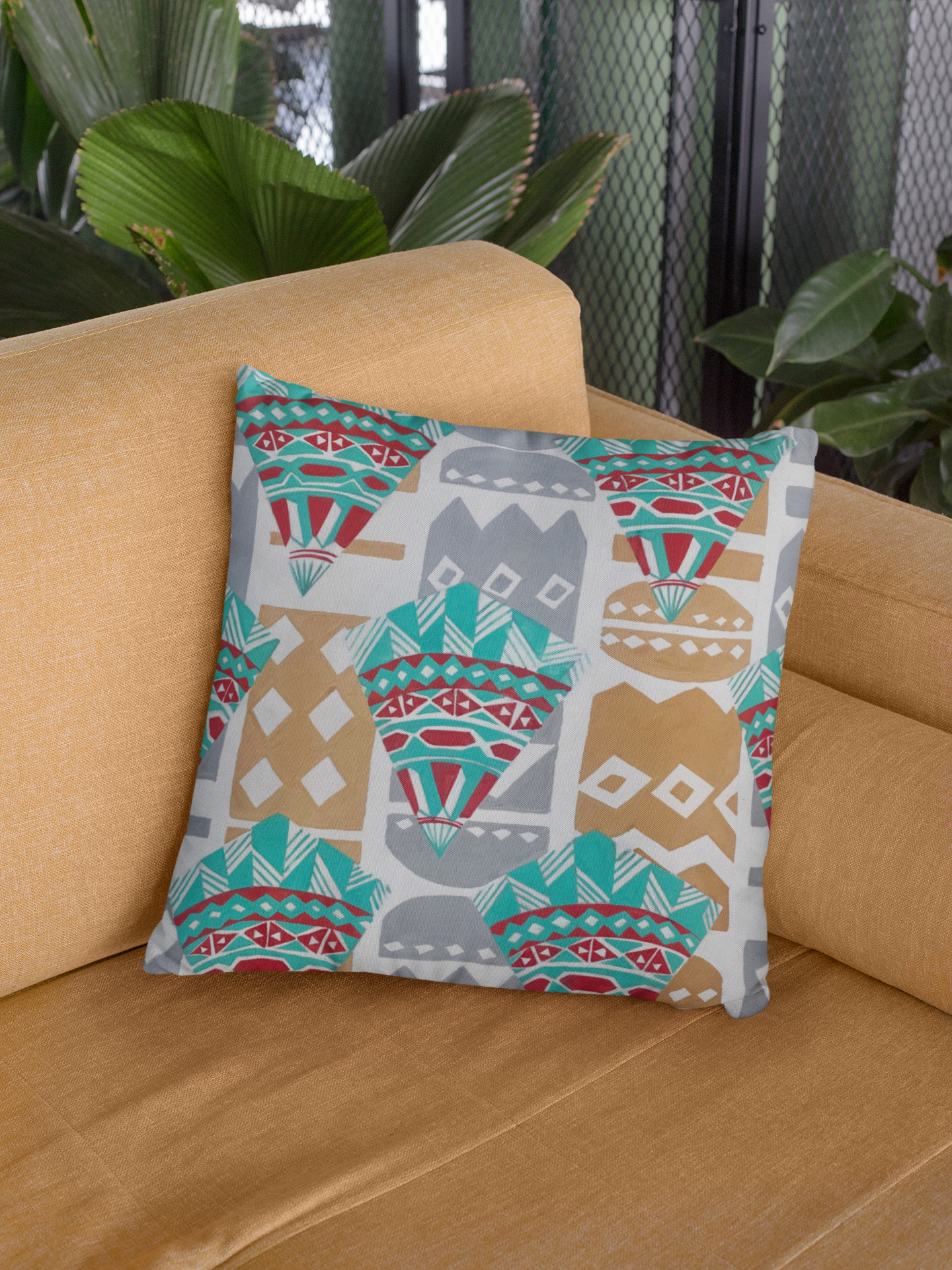 Primal Dance Throw Pillows