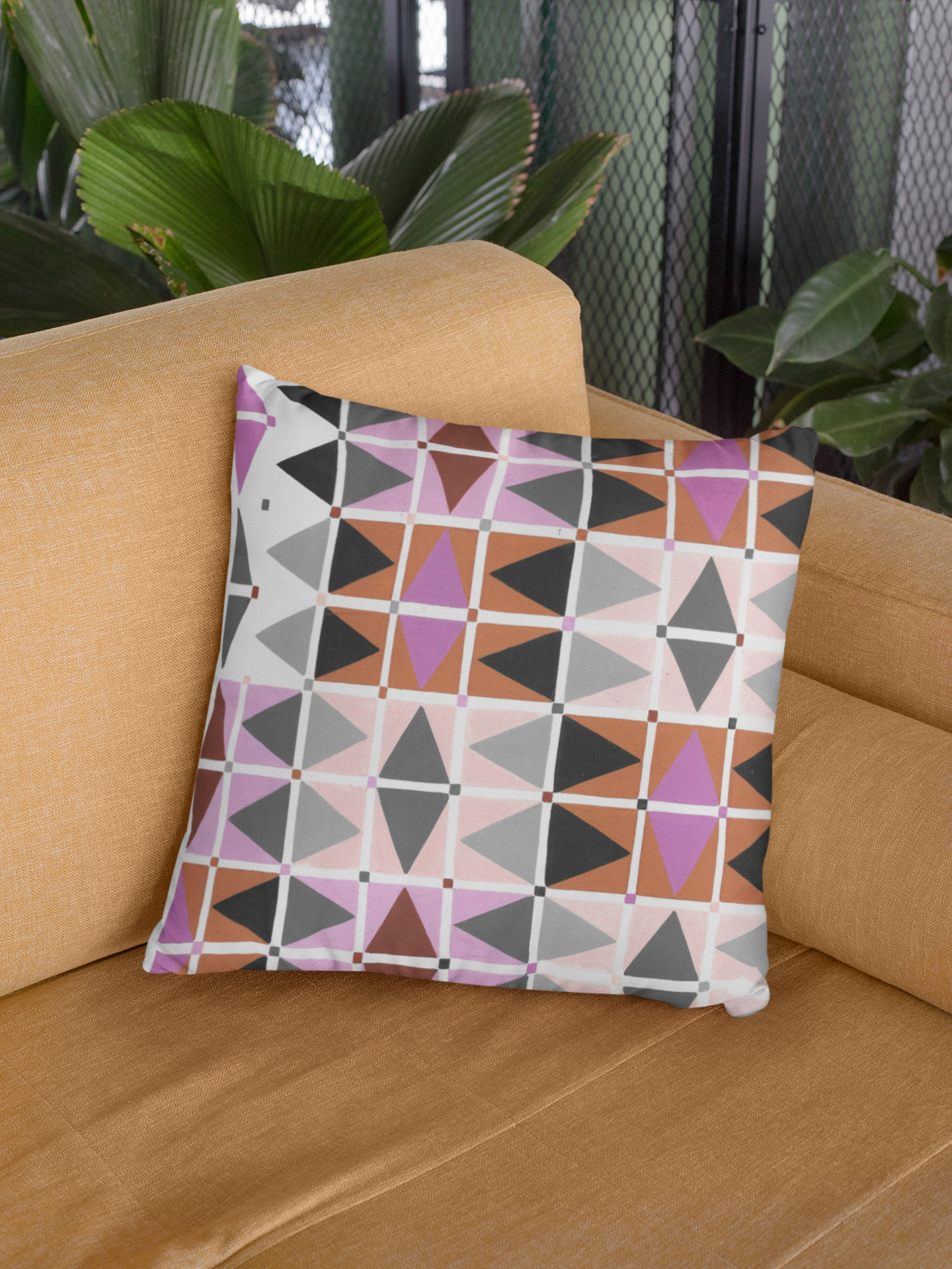 Triangle of Forces Set of Throw Pillows