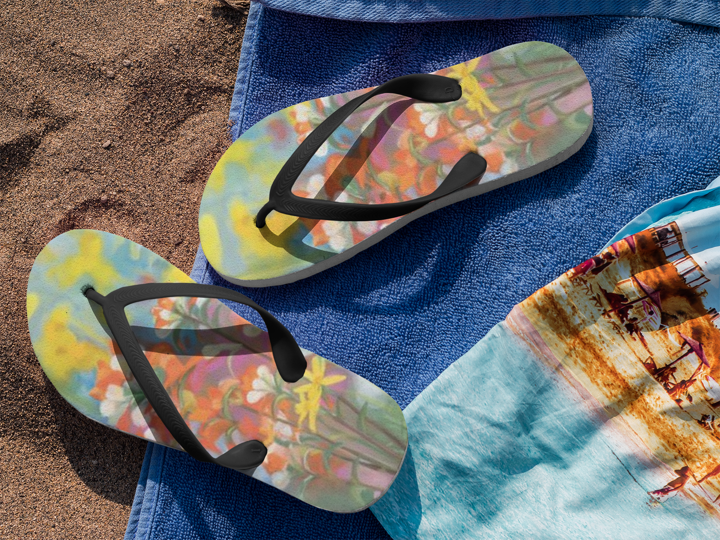 Breath of Flowers Flip Flops